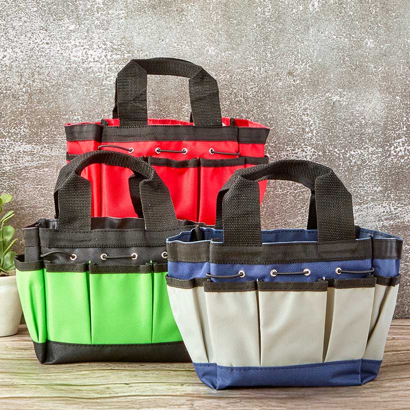 Garden Tool Caddy Bag In Green Red Or White\/Navy
