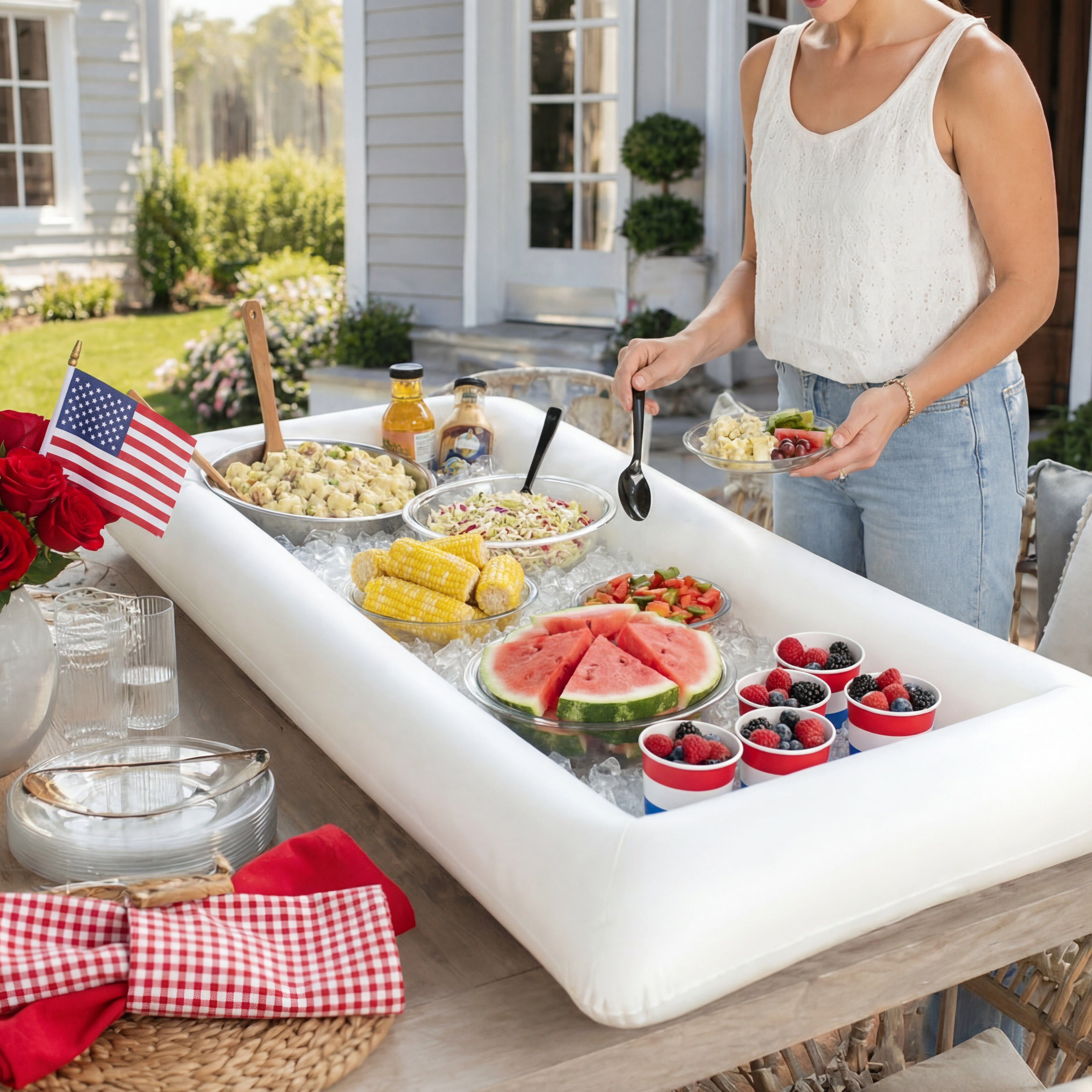 Inflatable Buffet Cooler - Party BBQ Outdoor