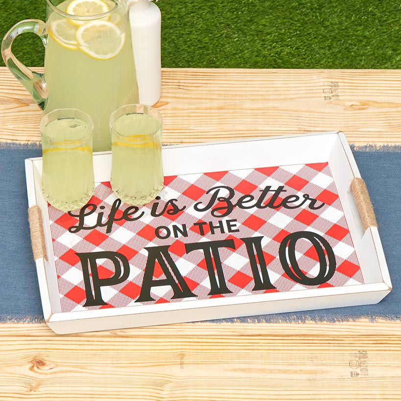 Outdoor BBQ Serving Tray or Caddy